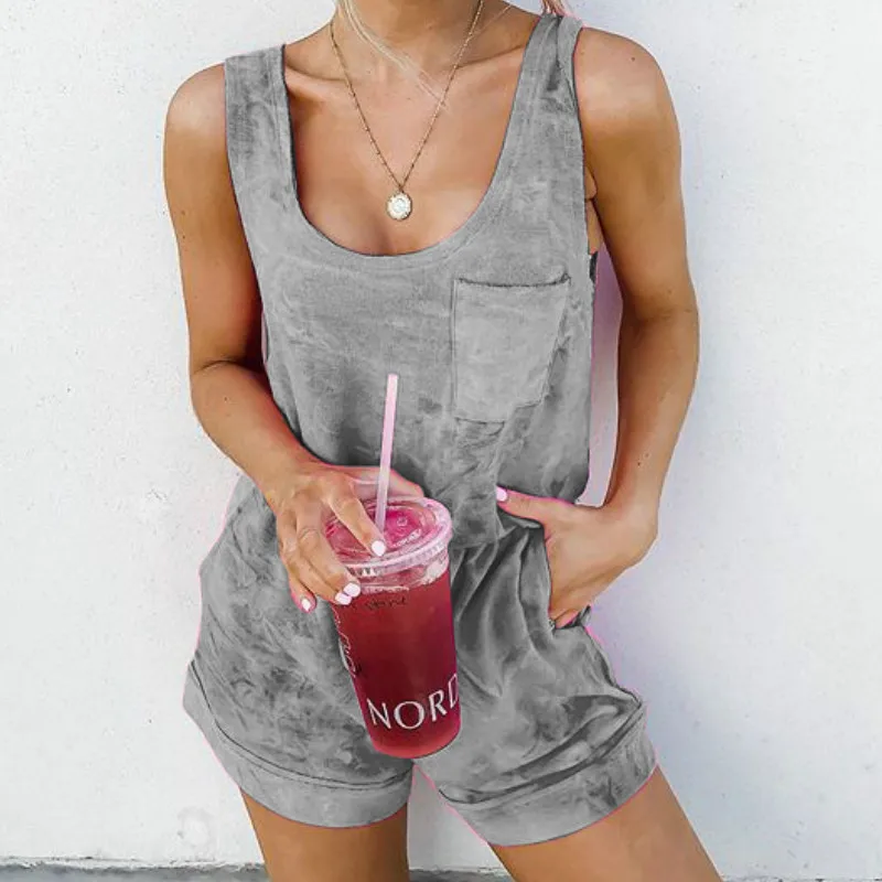 Sleeveless Blue Outfit Plus Size Solid Pockets Slim Lady Playsuits Beach Club Casual Women 2019 Jumper Playsuit Drawstring GV398
Sleeveless Blue Outfit Plus Size Solid Pockets Slim Lady Playsuits Beach Club Casual Women 2019 Jumper Playsuit Drawstring GV398