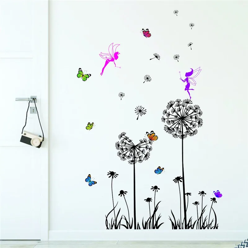 2019 Wall Sticker room decoration Creative Dandelion Butterfly Elves Stickers Removable Mural PVC bedroom decor stickers muraux
2019 Wall Sticker room decoration Creative Dandelion Butterfly Elves Stickers Removable Mural PVC bedroom decor stickers muraux