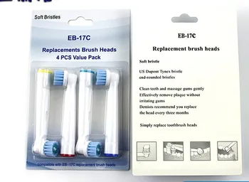 8Pcs/2 pack 1205 EB-17CBrush Heads Five Type For Oral-B Electric Toothbrush Fit Advance Power/Vitality Precision Clean EB-17C
8Pcs/2 pack 1205 EB-17CBrush Heads Five Type For Oral-B Electric Toothbrush Fit Advance Power/Vitality Precision Clean EB-17C