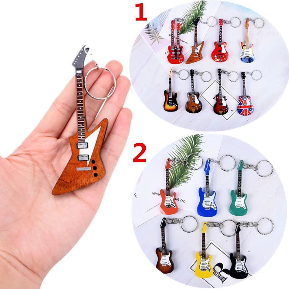 Wooden Miniature Folk Guitar Keychain With 14 Different Models Available, Double Necks Guitar
Wooden Miniature Folk Guitar Keychain With 14 Different Models Available, Double Necks Guitar