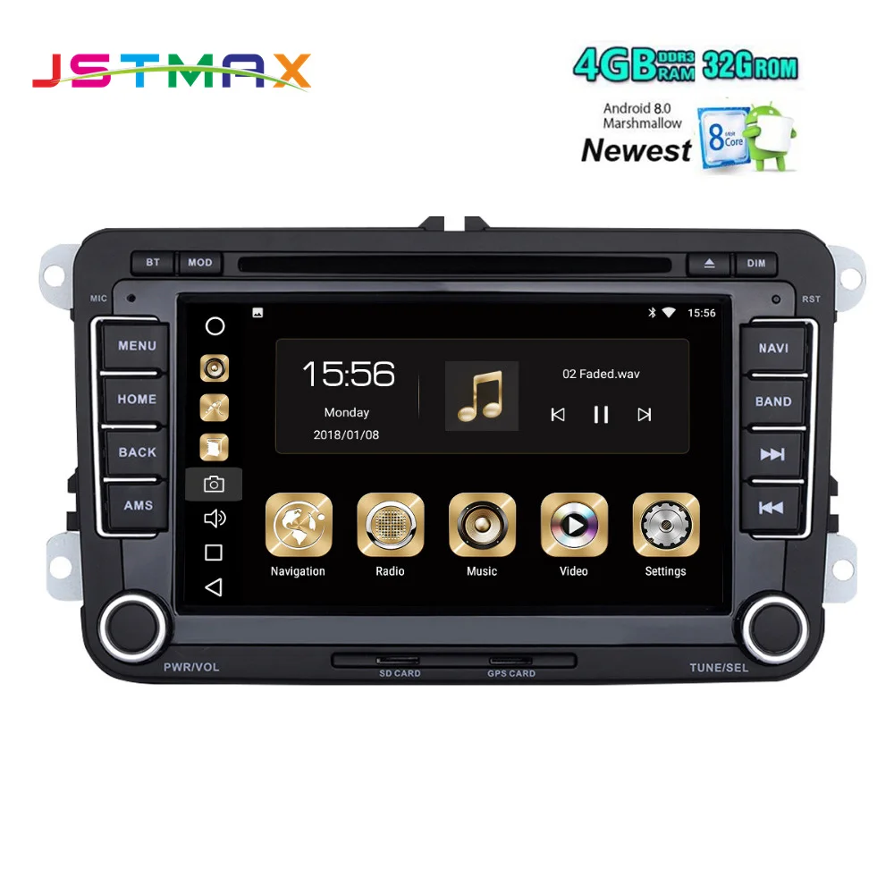 Dasaita-7-Android-8-0-Car-GPS-Radio-Player-for-VW-Golf-Polo-Passat-Tiguan-EOS