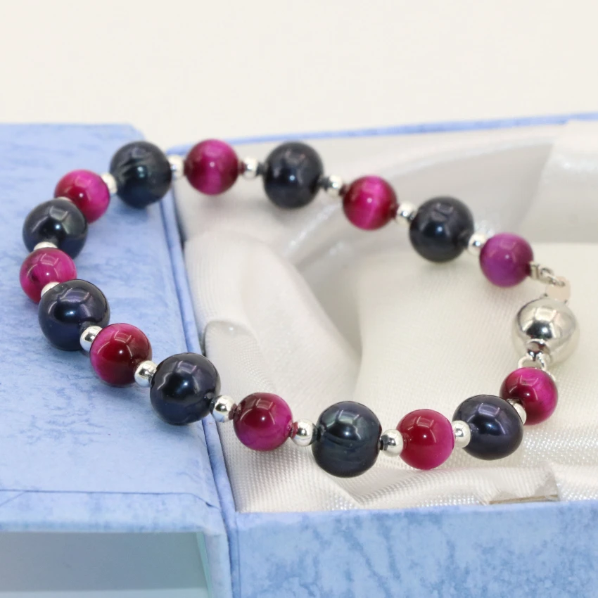 Antique style original design new natural 6mm red tiger stone beads 7-8mm black round beads bracelets jewelry 7.5inch B2749
Antique style original design new natural 6mm red tiger stone beads 7-8mm black round beads bracelets jewelry 7.5inch B2749