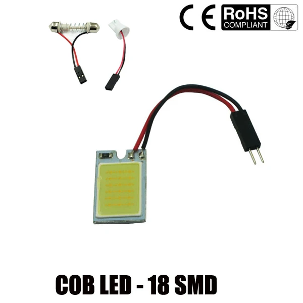 3W COB 18 LED Car Panel Reading Light car bulbs interior Light Source parking 12V D025 T10 ba9s Festoon Dome Adapter
3W COB 18 LED Car Panel Reading Light car bulbs interior Light Source parking 12V D025 T10 ba9s Festoon Dome Adapter