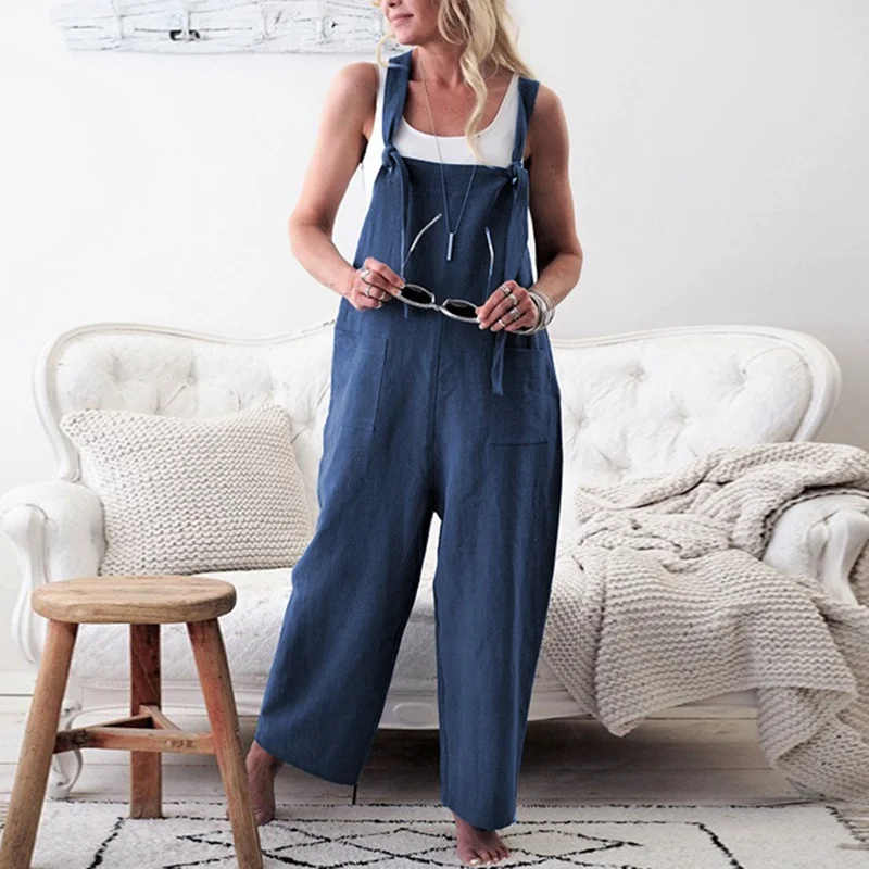 CALOFE 2019 Fashion Women Solid Dungarees Jumpsuit Spring Casual Sleeveless Trousers Strap Baggy Harem Sport Loose Jumpsuits
CALOFE 2019 Fashion Women Solid Dungarees Jumpsuit Spring Casual Sleeveless Trousers Strap Baggy Harem Sport Loose Jumpsuits