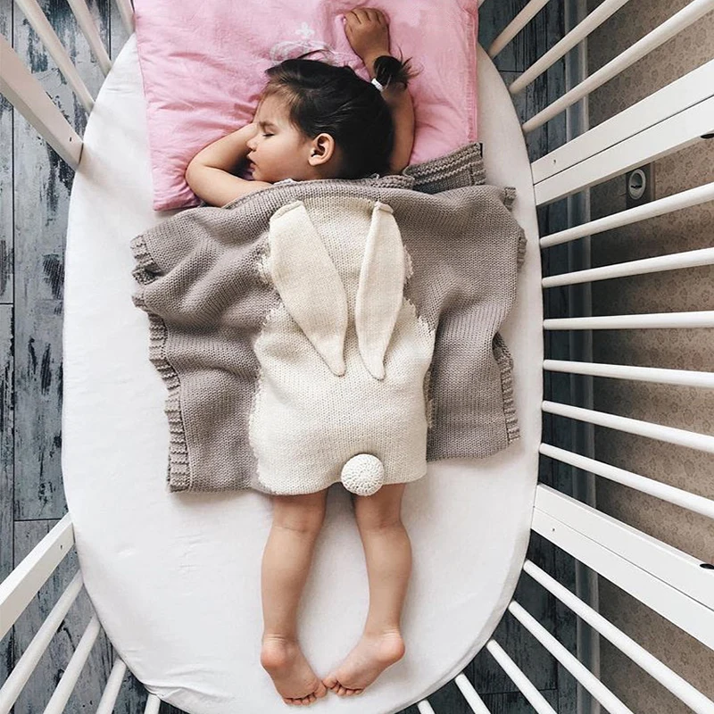 Bunny Ear Blanket Acrylic Children's Knitted Blanket Wool Baby Blankets Newborn Rabbit Ear Cute nap blanket prevent getting cold
Bunny Ear Blanket Acrylic Children's Knitted Blanket Wool Baby Blankets Newborn Rabbit Ear Cute nap blanket prevent getting cold