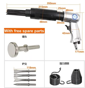 pneumatic shovel chisel air rust remover deburr machine wind shovel needle hammer derusting tools multi-function with free parts
pneumatic shovel chisel air rust remover deburr machine wind shovel needle hammer derusting tools multi-function with free parts