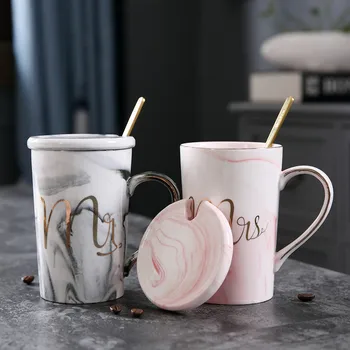 Luxury Marble Pattern Ceramic Mugs Gold Plating MRS MR Couple Lover's Gift Morning Mug Milk Coffee Tea Breakfast Creative Cup
Luxury Marble Pattern Ceramic Mugs Gold Plating MRS MR Couple Lover's Gift Morning Mug Milk Coffee Tea Breakfast Creative Cup