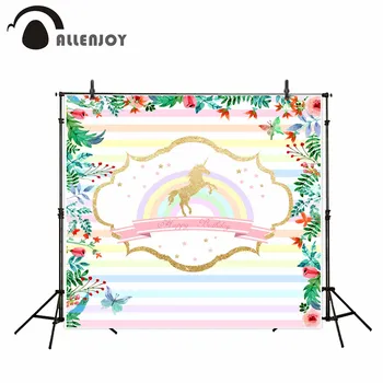 Allenjoy photography background unicorn rainbow Colorful stripes flower butterfly backdrop photography studio camera fotografica
Allenjoy photography background unicorn rainbow Colorful stripes flower butterfly backdrop photography studio camera fotografica
