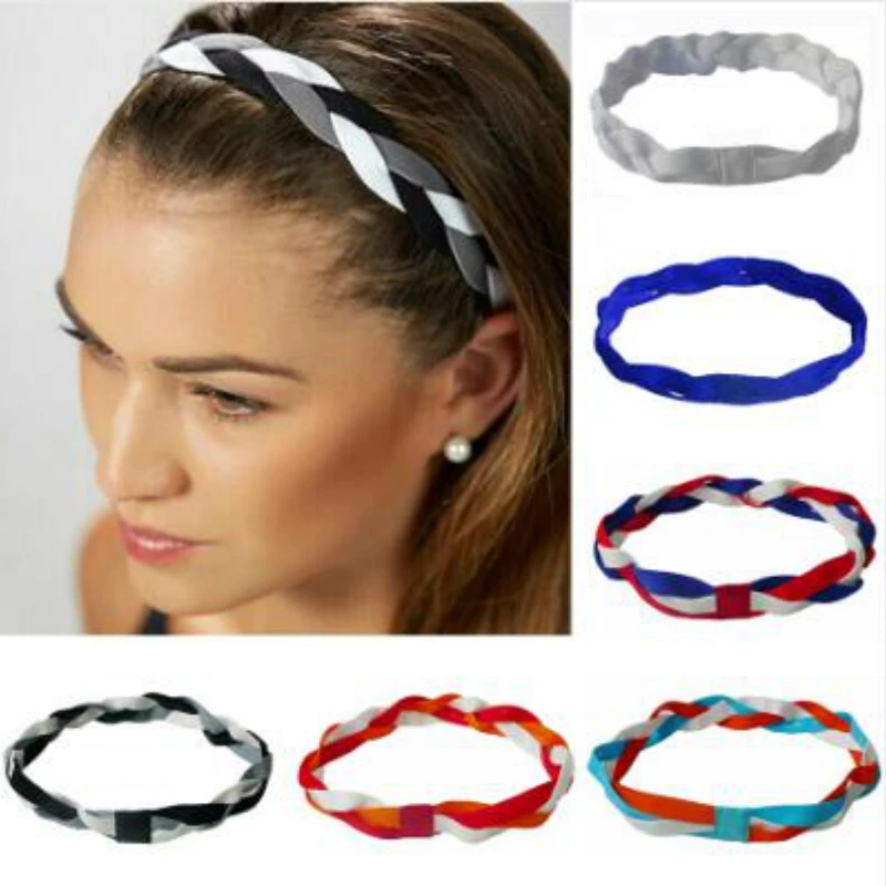 2019 New 1pcs Softball Baseball Sports Braided Headbands Sweat Silicone Non Slip Scrunchy Girl Elastic Hair Bands
2019 New 1pcs Softball Baseball Sports Braided Headbands Sweat Silicone Non Slip Scrunchy Girl Elastic Hair Bands