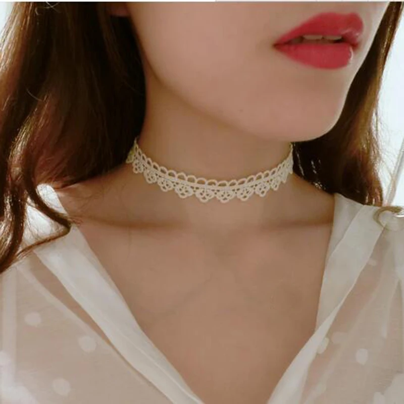 Fashion High Quality Sexy White Lace Choker Necklace For Women Elegant Black Hollow Flower Gothic Colar Necklace Jewelry
Fashion High Quality Sexy White Lace Choker Necklace For Women Elegant Black Hollow Flower Gothic Colar Necklace Jewelry