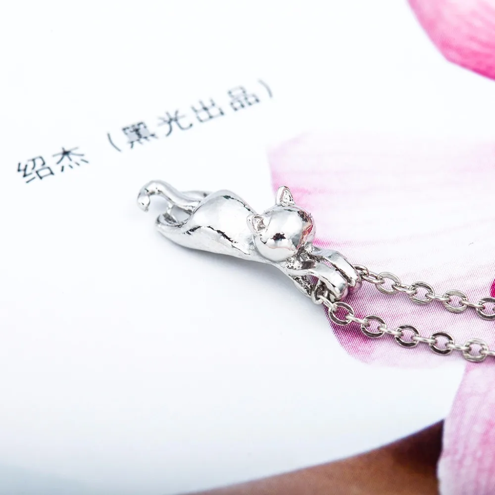 Small Lovely Kitty Cat Pendant Silver Golden Animal Necklace for Women Around 52 cm
Small Lovely Kitty Cat Pendant Silver Golden Animal Necklace for Women Around 52 cm