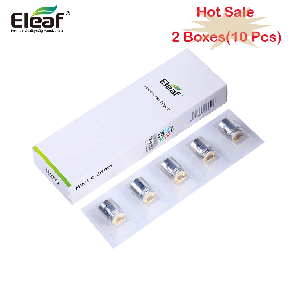 10 шт./упак. Eleaf HW1 одноцилиндровый катушки HW2 двойной-головки цилиндров HW3 тройной
