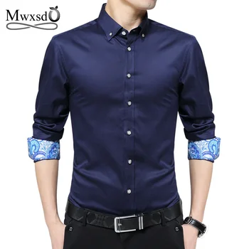 Mwxsd brand 2019 Casual men Cotton Shirt Mens Long Sleeve Dress Shirts Slim Camisa Design Formal Shirt Men Clothes Plus 5XL
Mwxsd brand 2019 Casual men Cotton Shirt Mens Long Sleeve Dress Shirts Slim Camisa Design Formal Shirt Men Clothes Plus 5XL