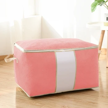 Solid Color Sorting Storage Bag Non-Woven Portable Clothes Storage Bag Quilt Packing Box Household Storage Container For Clothes
Solid Color Sorting Storage Bag Non-Woven Portable Clothes Storage Bag Quilt Packing Box Household Storage Container For Clothes