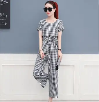 Fashion Tracksuit For Women Wide Leg Two Piece Set Drawstring Pullover Women's Suit Bow Tie Plaid 2 Piece Set Women
Fashion Tracksuit For Women Wide Leg Two Piece Set Drawstring Pullover Women's Suit Bow Tie Plaid 2 Piece Set Women