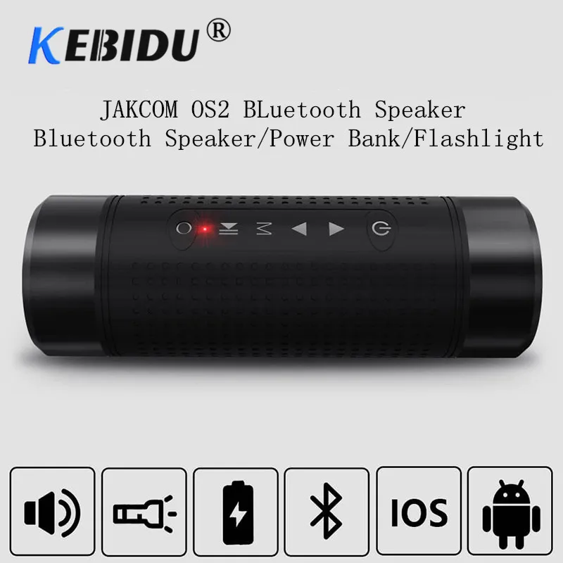 Kebidu Jakcom OS2 Outdoor Bluetooth 4.1 Speaker Waterproof 5200mAh Power Bank Bicycle Portable Subwoofer Bass Speaker LED light
Kebidu Jakcom OS2 Outdoor Bluetooth 4.1 Speaker Waterproof 5200mAh Power Bank Bicycle Portable Subwoofer Bass Speaker LED light