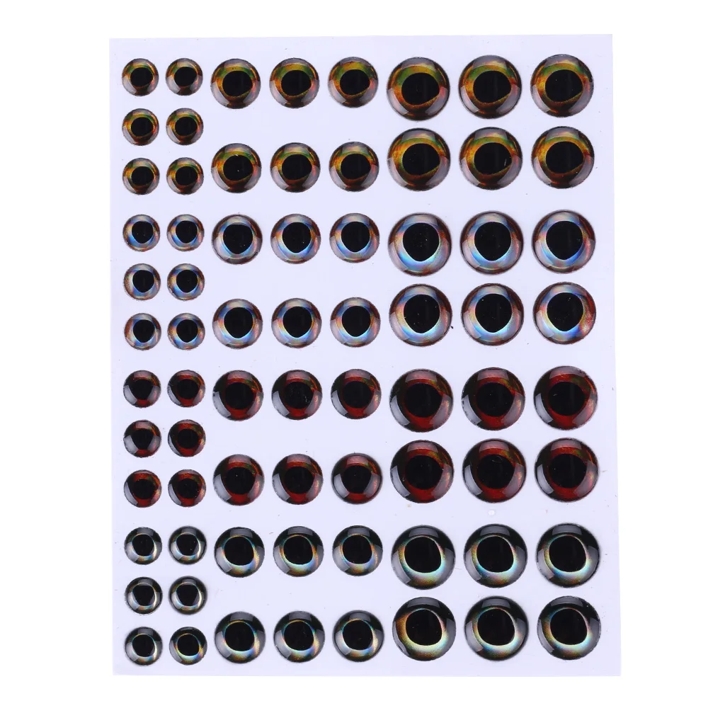 Fishing Lure Eyes 72pcs 6mm 8mm 10mm 3D Simulation Eyeball Down Crankbait Minnow Popper VIB Artificial Fish Eyes
Fishing Lure Eyes 72pcs 6mm 8mm 10mm 3D Simulation Eyeball Down Crankbait Minnow Popper VIB Artificial Fish Eyes