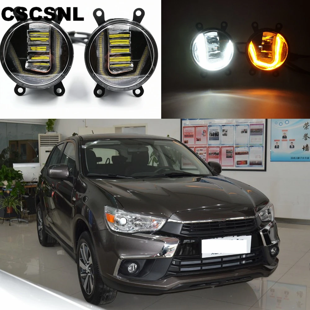 3 в 1 функции авто светодиодные лампы для Mitsubishi ASX 2011-2018 DRL Дневной светильник