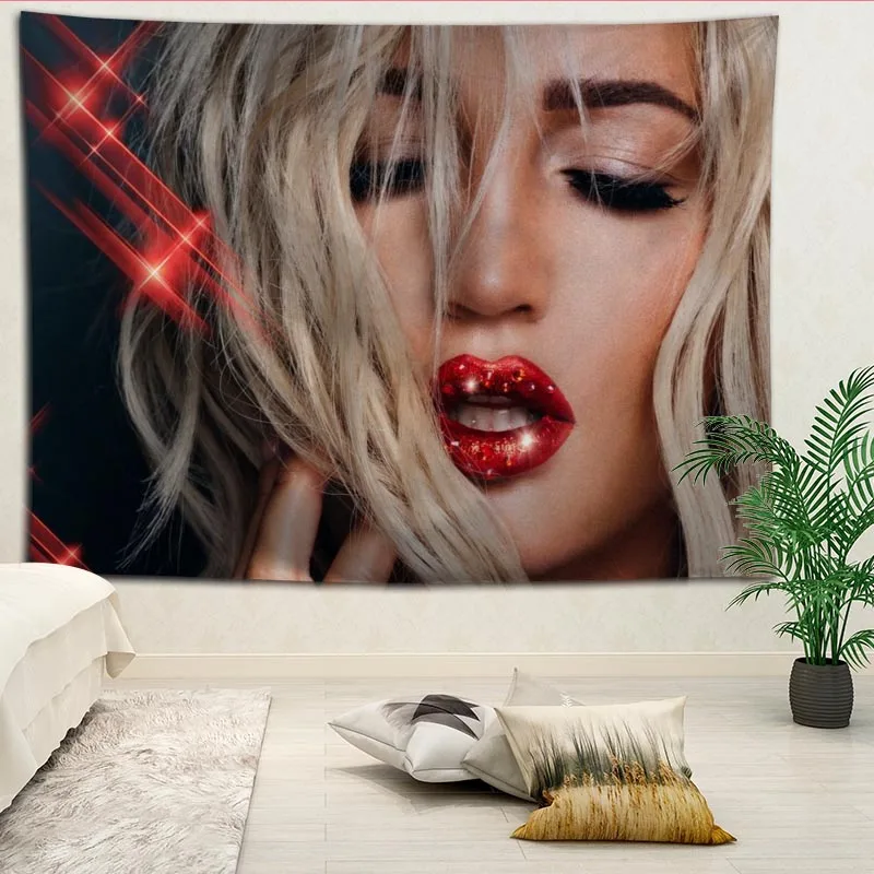 Custom Olga Buzova printed Creative tapestry living room bedroom background wall fabric hanging painting small fresh
Custom Olga Buzova printed Creative tapestry living room bedroom background wall fabric hanging painting small fresh