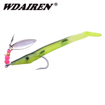 1Pcs Single Hook Spinning Spoon Sequins Soft fishing lure Artificial Silicone T-tail soft bait swimming Wobblers Fishing tackle
1Pcs Single Hook Spinning Spoon Sequins Soft fishing lure Artificial Silicone T-tail soft bait swimming Wobblers Fishing tackle