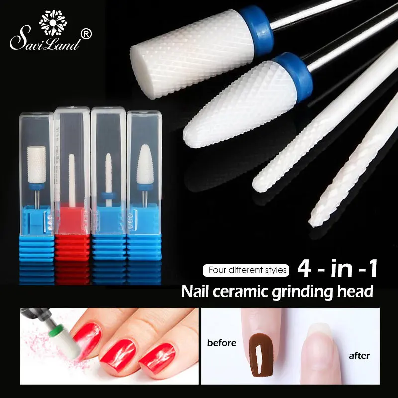 Saviland Multi-sizes Nail Drill Bit Ceramic Milling Cutter Sanding Caps for Pedicure Electric Remove Polishing for Nail Art
Saviland Multi-sizes Nail Drill Bit Ceramic Milling Cutter Sanding Caps for Pedicure Electric Remove Polishing for Nail Art