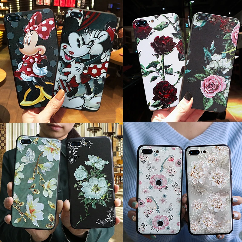 3D Emboss TPU Cover For iPhone 5 5S SE 6 6S 7 8 Plus X XS Max XR 7Plus 8Plus Flower Relief Funda For iPhone X Minnie Mickey Case
3D Emboss TPU Cover For iPhone 5 5S SE 6 6S 7 8 Plus X XS Max XR 7Plus 8Plus Flower Relief Funda For iPhone X Minnie Mickey Case