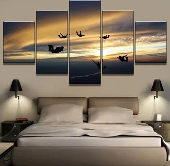 5 Piece HD Print Skydive Extreme Sports Landscape Canvas Wall Art Home Decor For Living Room Canvas Painting posters
5 Piece HD Print Skydive Extreme Sports Landscape Canvas Wall Art Home Decor For Living Room Canvas Painting posters