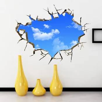 3D Cracked Blue Sky Wall Art Mural Decor Ceiling Wall Decoration Poster DIY Home Art Decal Poster Wall Applique Sticker
3D Cracked Blue Sky Wall Art Mural Decor Ceiling Wall Decoration Poster DIY Home Art Decal Poster Wall Applique Sticker