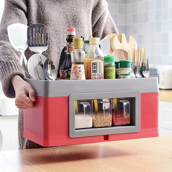 Cordial Shining Multifunctional Kitchen Storage Rack Condiment Storage Rack With Handle Floor-standing Spoon Chopsticks storage
Cordial Shining Multifunctional Kitchen Storage Rack Condiment Storage Rack With Handle Floor-standing Spoon Chopsticks storage