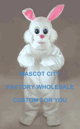 

Bunny Rabbit Mascot Costume Adult Size Easter Holiday Cartoon Character Easter Holiday Theme Mascotte Mascota Suit Kit SW1117