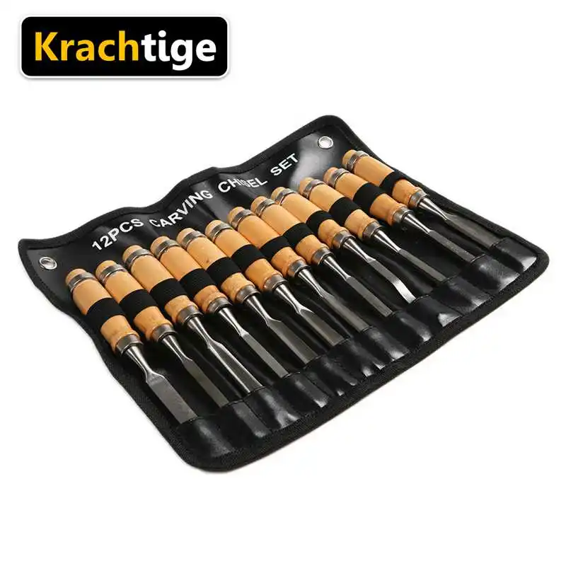Krachtige 12PCS Wood Carving Hand Chisel Set Woodworking Professional Lathe Gouges Tools
Krachtige 12PCS Wood Carving Hand Chisel Set Woodworking Professional Lathe Gouges Tools