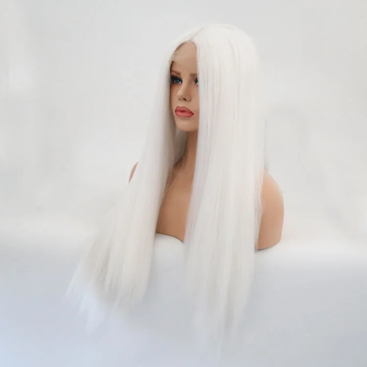 FANXITON Synthetic Lace Front Wig Straight Synthetic Wig Long Lace Front Wigs For Women White Wig 150% High Temperature Fiber
FANXITON Synthetic Lace Front Wig Straight Synthetic Wig Long Lace Front Wigs For Women White Wig 150% High Temperature Fiber