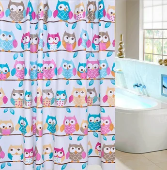 1pc of Shower Curtain Cartoon Pink Blue Owl Design 180x180cm Bathroom Products Waterproof EVA Bathroom Curtain With 12 Hooks C61 
1pc of Shower Curtain Cartoon Pink Blue Owl Design 180x180cm Bathroom Products Waterproof EVA Bathroom Curtain With 12 Hooks C61