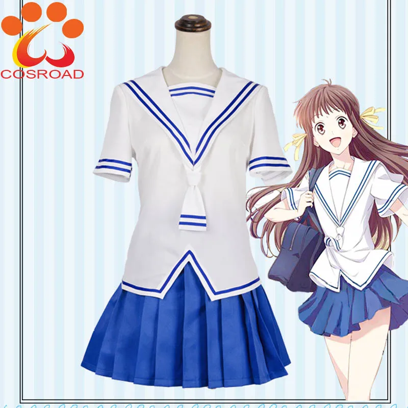 Cosroad Honda Tohru Costume Fruits Basket Cosplay Girl Summer School Suit Halloween Women White Sailor Uniform
Cosroad Honda Tohru Costume Fruits Basket Cosplay Girl Summer School Suit Halloween Women White Sailor Uniform