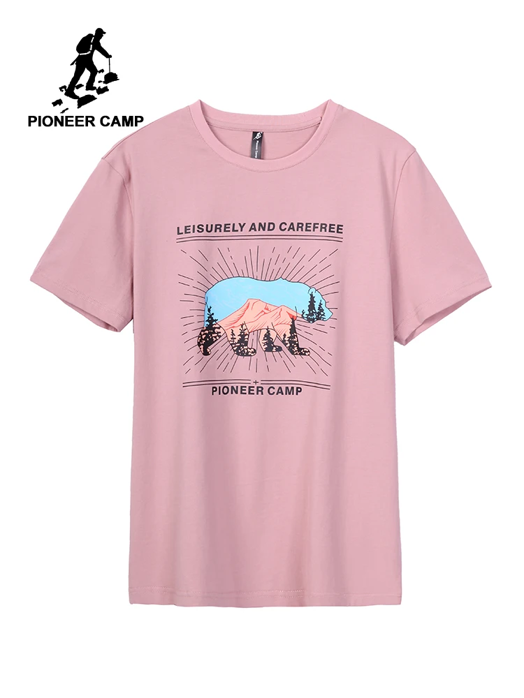 Pioneer Camp Man Tops Animal Polar Bear Graphic Print Tee Quality Cotton Casual Shirt Cool Pink for Men ADT902150
Pioneer Camp Man Tops Animal Polar Bear Graphic Print Tee Quality Cotton Casual Shirt Cool Pink for Men ADT902150