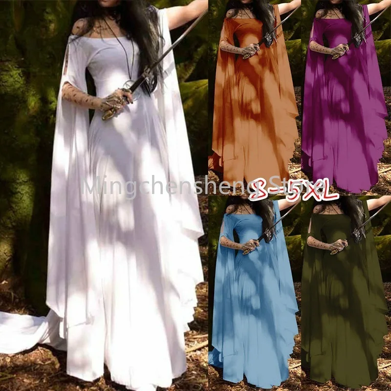 Medieval Fantasy Maxi for Women Court Vintage Stage Performance for Adult Carnival Costume Long Sleeve Off Shoulder Long Dress
Medieval Fantasy Maxi for Women Court Vintage Stage Performance for Adult Carnival Costume Long Sleeve Off Shoulder Long Dress