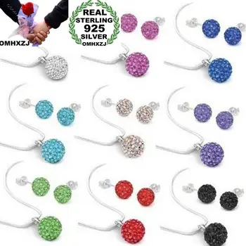 OMHXZJ Wholesale European Fashion Woman Girl Party Wedding Gift Zircon 925 Sterling Silver Earrings+Necklace Jewelry Set JE16
OMHXZJ Wholesale European Fashion Woman Girl Party Wedding Gift Zircon 925 Sterling Silver Earrings+Necklace Jewelry Set JE16