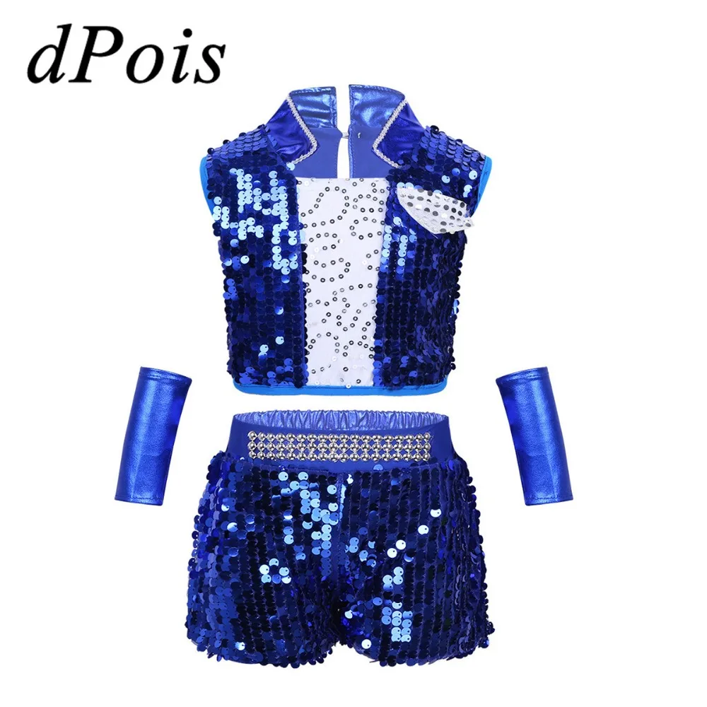 Kids Boys Girls Modern Show Hiphop Jazz Dance Dress Sequins Leotard Crop Top & Shorts Wrist-Sleeves Stage Performance Costumes
Kids Boys Girls Modern Show Hiphop Jazz Dance Dress Sequins Leotard Crop Top & Shorts Wrist-Sleeves Stage Performance Costumes