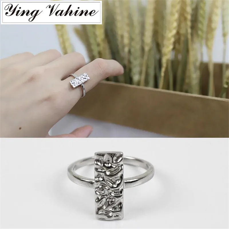 Authentic 100% 925 Sterling Silver Jewelry Original Handcraft Square Open Rings for Women bijoux en argent 925
Authentic 100% 925 Sterling Silver Jewelry Original Handcraft Square Open Rings for Women bijoux en argent 925