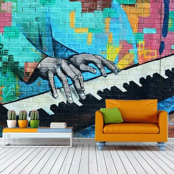 Large Playing Piano 8D Papel Mural 3d Bricks Wallpaper Mural for Rock Bar Coffee KTV Background 3d Photo Mural Wall paper
Large Playing Piano 8D Papel Mural 3d Bricks Wallpaper Mural for Rock Bar Coffee KTV Background 3d Photo Mural Wall paper