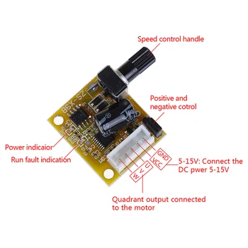 DC 5V-12V 2A 15W DC Motor Drive Board Brushless Motor Speed Controller No Hall BLDC Driver Board
DC 5V-12V 2A 15W DC Motor Drive Board Brushless Motor Speed Controller No Hall BLDC Driver Board