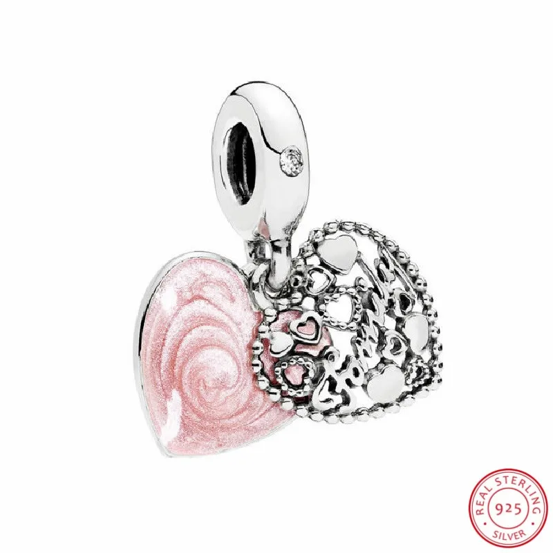 Love Makes a Family Hanging Charm Beads Pink Enamel for Women Jewelry Making DIY Fit PANDORA Charms Silver 925 Original FL614
Love Makes a Family Hanging Charm Beads Pink Enamel for Women Jewelry Making DIY Fit PANDORA Charms Silver 925 Original FL614