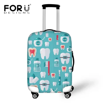 FORUDESIGNS Luggage Protective Covers Cute Cartoon Dentist Dental Equipment Pattern Dust Rain Cover for 18-30 Inch Travel Cases 
FORUDESIGNS Luggage Protective Covers Cute Cartoon Dentist Dental Equipment Pattern Dust Rain Cover for 18-30 Inch Travel Cases