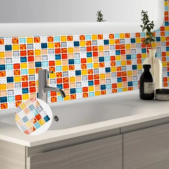 Mosaic Tile Sticker Bathroom Kitchen Waterproof Wall Stickers Self Adhesive Mosaic Morroco Tiles Brick Decor Wallpaper
Mosaic Tile Sticker Bathroom Kitchen Waterproof Wall Stickers Self Adhesive Mosaic Morroco Tiles Brick Decor Wallpaper