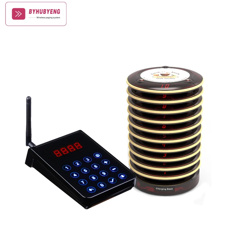 Full Waterproof гостевой Вибрационный беспроводной пейджер с FM-радио для ресторана кафе