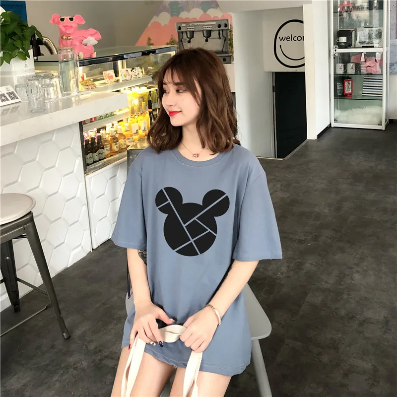 2019 Spring New Women T-shirt Korean Fashion Casual Cute Cartoon Printing Loose Large Size Female Tshirts Oversize Tops O-Neck
2019 Spring New Women T-shirt Korean Fashion Casual Cute Cartoon Printing Loose Large Size Female Tshirts Oversize Tops O-Neck