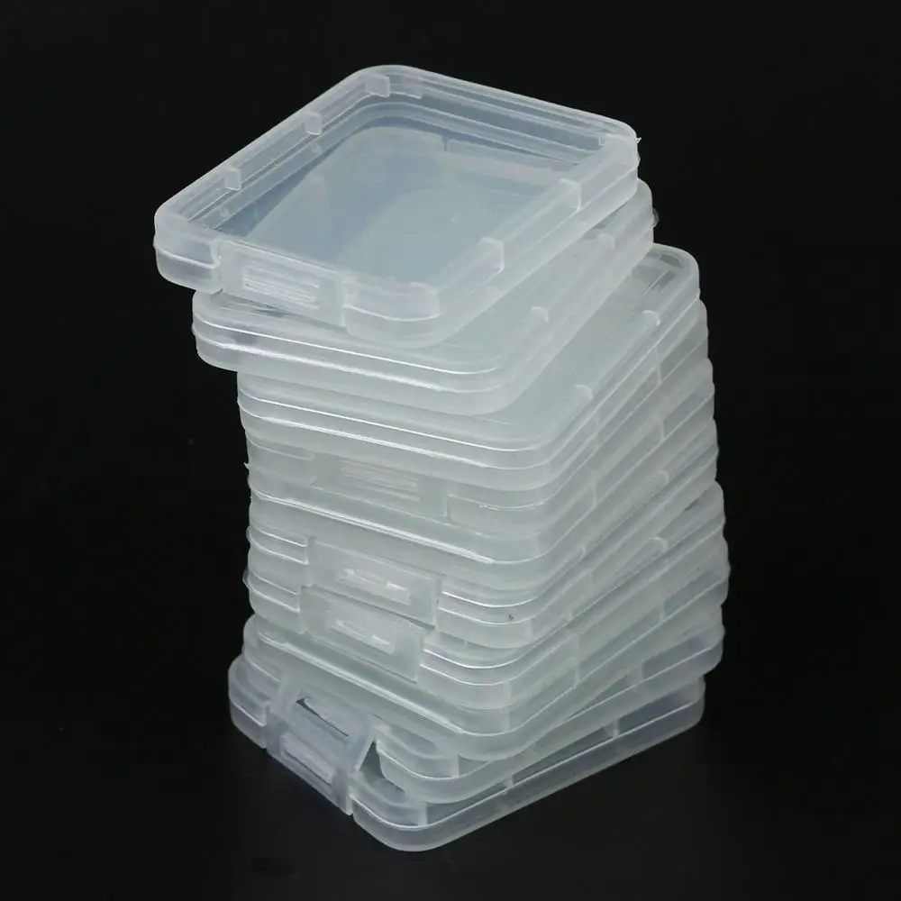 Premium Popular 10 pieces Plastic Memory Card Box Case SDHC XD MMC CF Storage Case Transparent Convenient
Premium Popular 10 pieces Plastic Memory Card Box Case SDHC XD MMC CF Storage Case Transparent Convenient