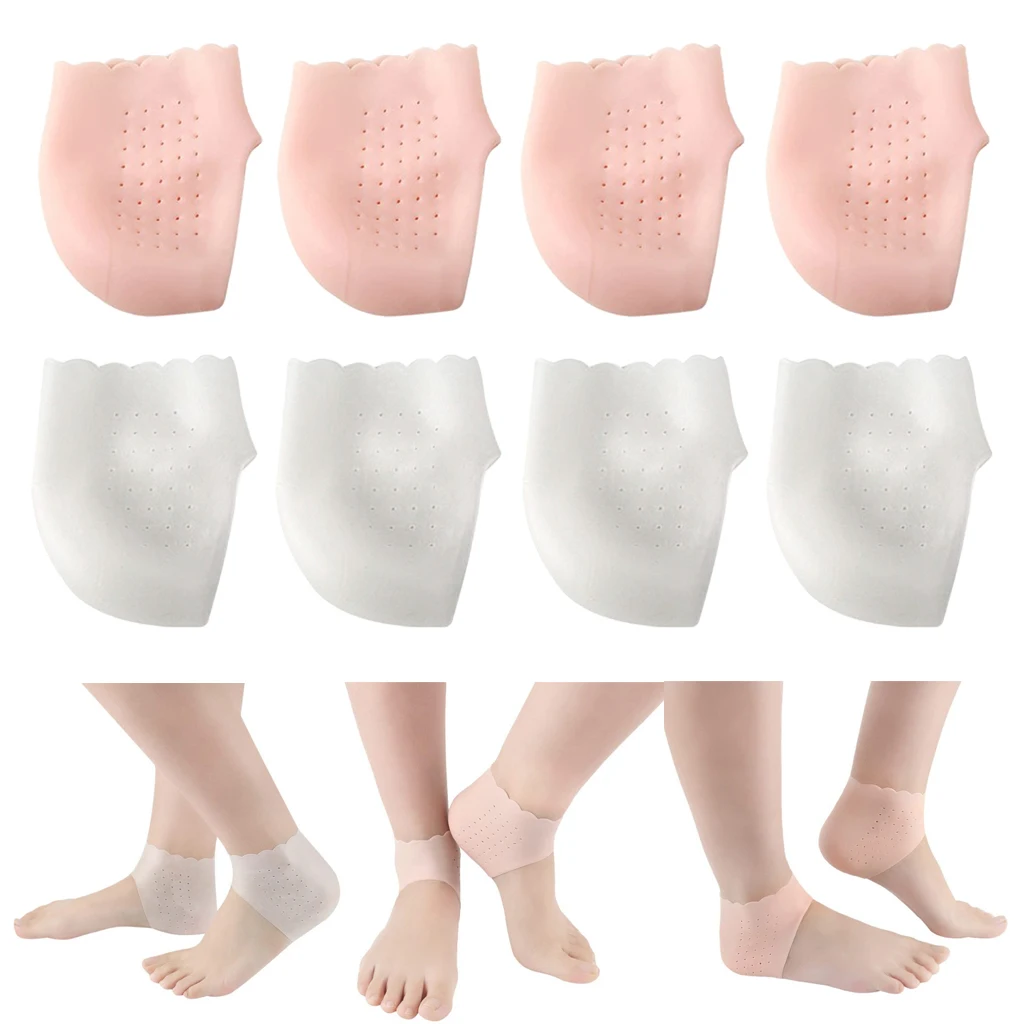 4Pairs Adults Moisturizing Heel Socks Toeless Spa Socks to Heal and Treat Dry 4Pairs Adults Moisturizing Heel Socks Toeless Spa Socks to Heal and Treat Dry