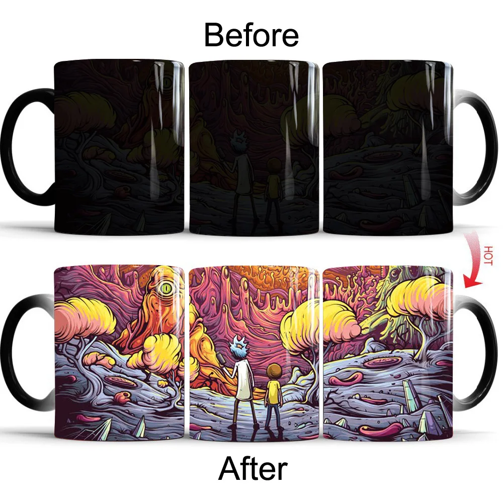 Rick and Morty Mugs Cartoon Magic Office Mug Color Changing Sensitive Ceramic Coffee Tea Mug Cup for Best Friend Gift Drop Ship
Rick and Morty Mugs Cartoon Magic Office Mug Color Changing Sensitive Ceramic Coffee Tea Mug Cup for Best Friend Gift Drop Ship