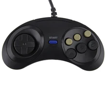 

Game controller handle classic wired 6 buttons suitable for SEGA MD2 PC MAC Mega Drive game accessories universal remote control